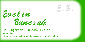 evelin buncsak business card
